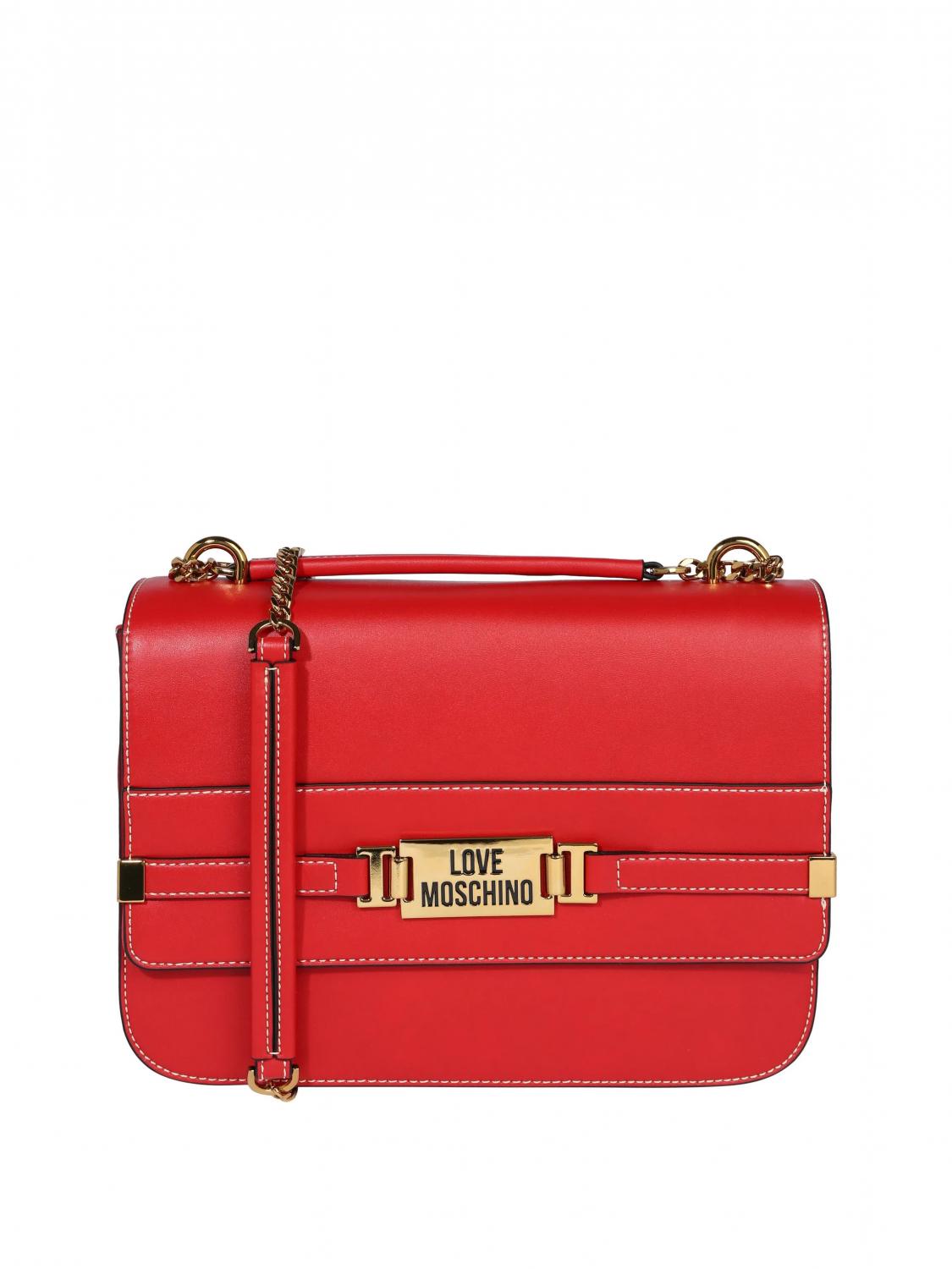 Love Moschino Borsa Piccola A Tracolla Con Catena Red Buy At