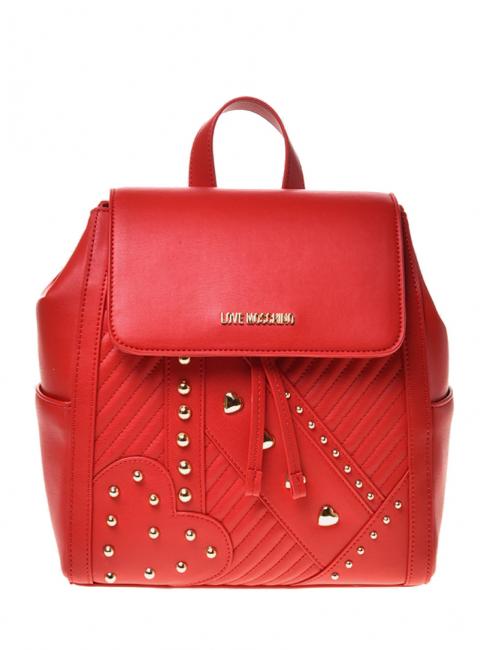 LOVE MOSCHINO Zaino con borchiette  red - Women’s Bags
