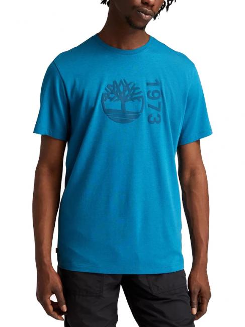 TIMBERLAND BRANDED  Cotton blend T-shirt lyons / blue - T-shirt