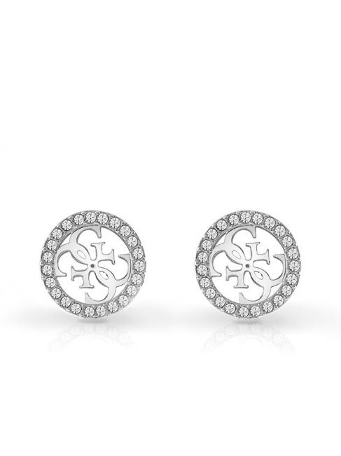 GUESS PAVE 4G LOGO STUDS Earrings SILVER - Earrings