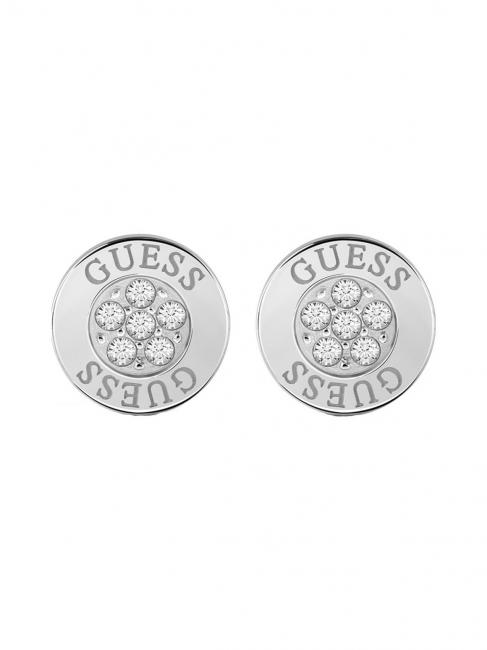 GUESS BUTTON LOGO AND CRYSTAL STUDS Earrings SILVER - Earrings