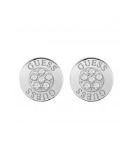 GUESS BUTTON LOGO AND CRYSTAL STUDS Earrings SILVER - Earrings - 1