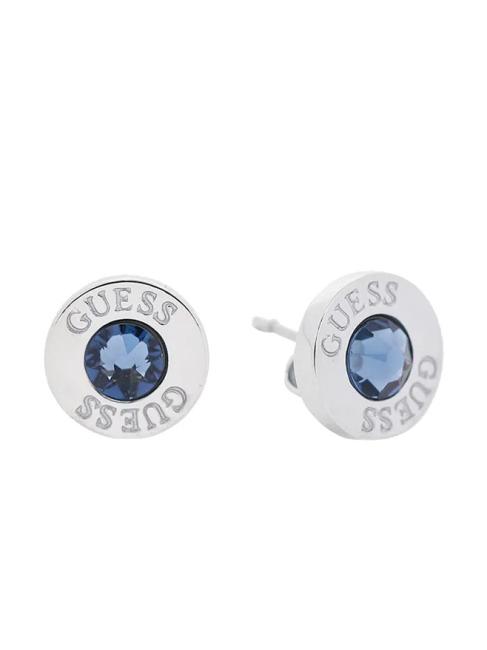 GUESS LIGHT SAPPHIRE AND LOGO STUDS Earrings SILVER - Earrings
