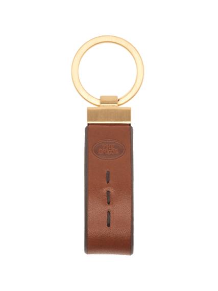 THE BRIDGE DUCCIO Leather keychain BROWN - Key holders