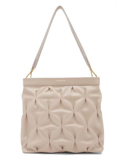 COCCINELLE MARQUISE GOODIE  Shoulder bag with shoulder strap, in leather powder pink - Women’s Bags