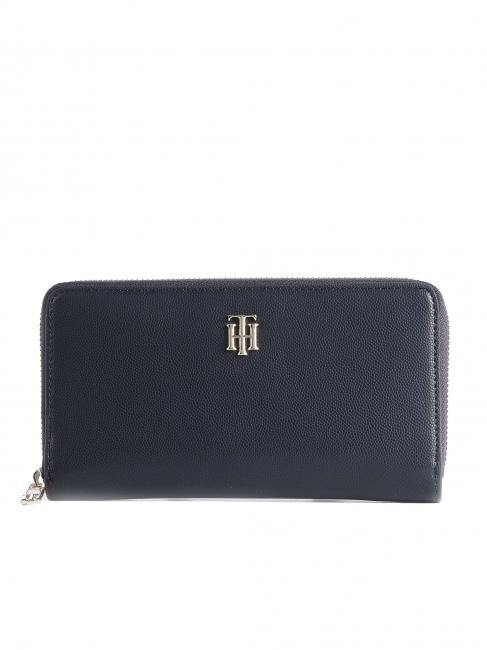TOMMY HILFIGER TH TIMELESS Large zip around wallet space blue - Women’s Wallets