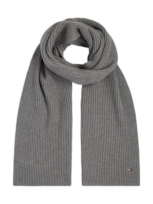 TOMMY HILFIGER ESSENTIAL FLAG Cotton scarf mid gray heather - Scarves