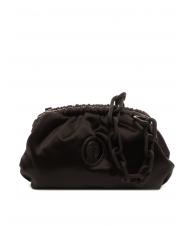TRUSSARDI THALIA FRAME Small satin clutch BLACK - Women&rsquo;s Bags - 1