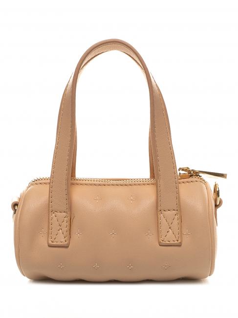 ANNA VIRGILI CYLINDER Micro leather bag ROSE - Women’s Bags