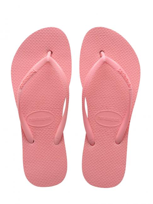 HAVAIANAS  SLIM FLATFORM Women's flip-flops macaron pink - Women’s shoes
