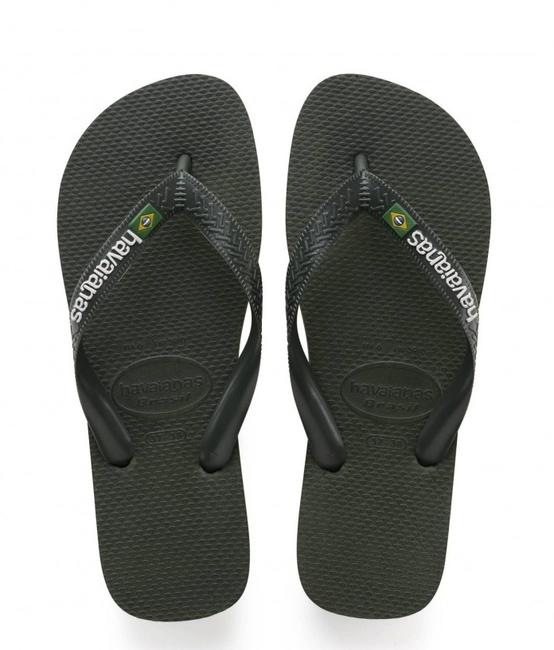 HAVAIANAS BRASIL LOGO Men's flip flops olivegreen - Unisex shoes