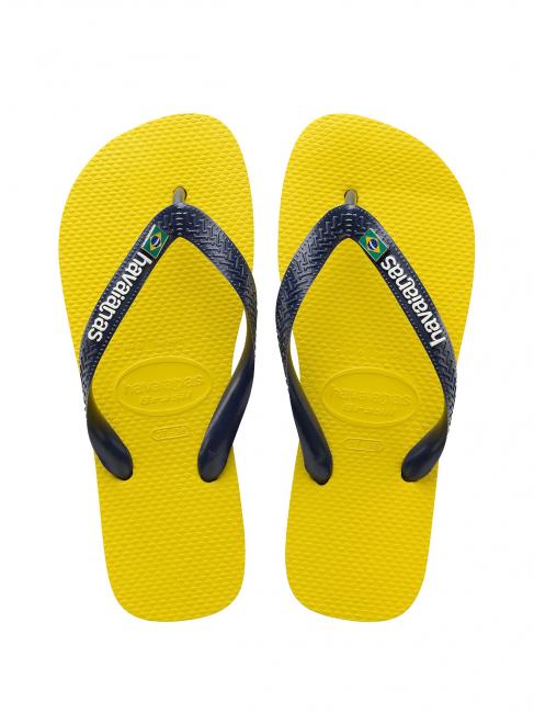 HAVAIANAS BRASIL LAYERS Flip flops citrus yellow - Unisex shoes