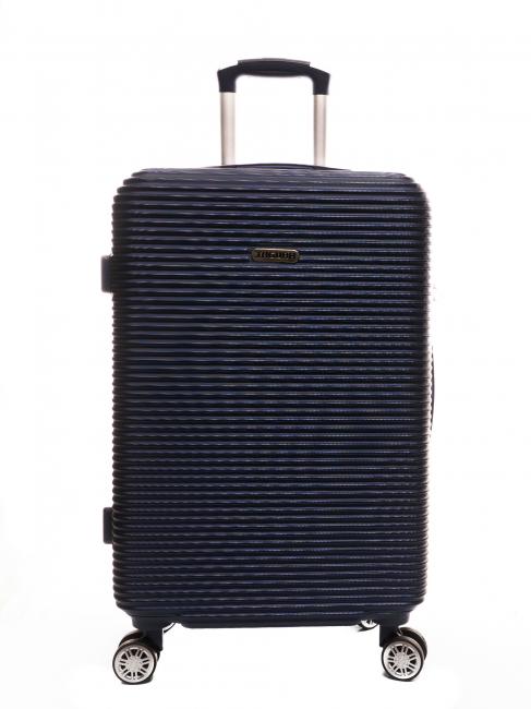 JAGUAR LUCKY Medium size trolley blue - Semi-rigid Trolley Cases