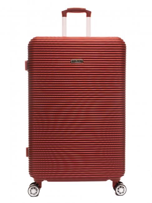 JAGUAR LUCKY Trolley large size red - Rigid Trolley Cases
