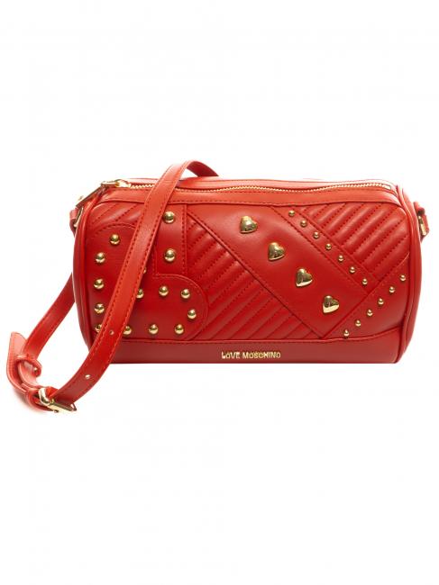 LOVE MOSCHINO Borsa piccola a tracolla con borchiette  red - Women’s Bags