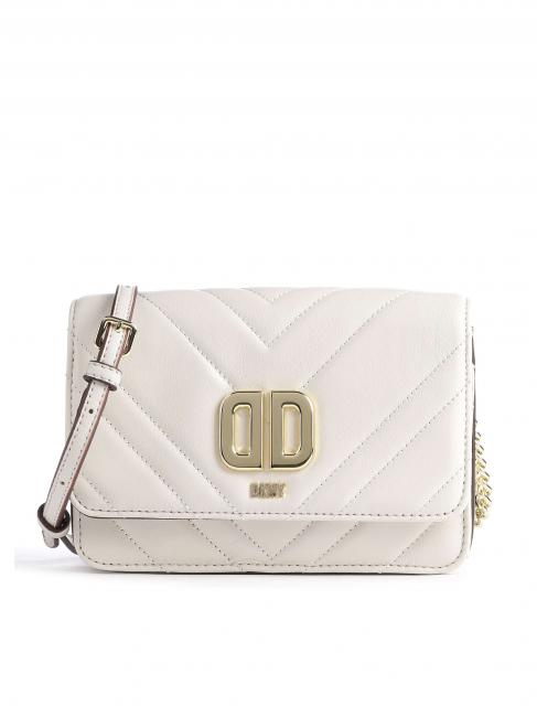 DKNY DELPHINE Leather shoulder bag with chain pebble - Women’s Bags