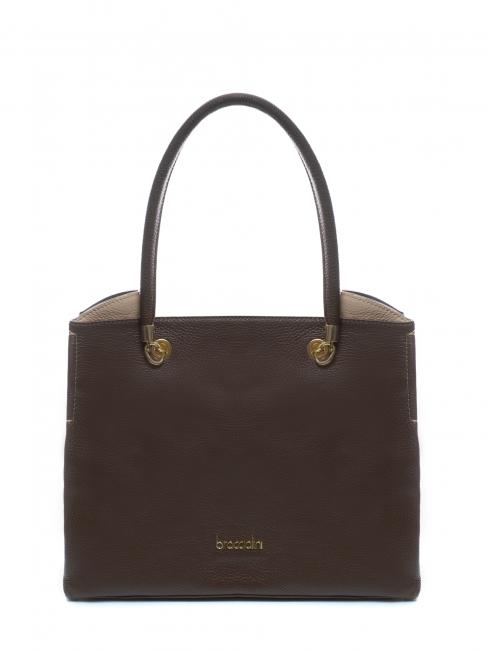BRACCIALINI NAOMI Shoulder bag, in leather chocolate - Women’s Bags