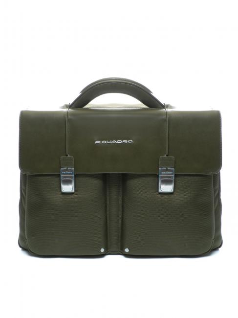 PIQUADRO LINK 2  15.6 "PC briefcase GREEN - Work Briefcases