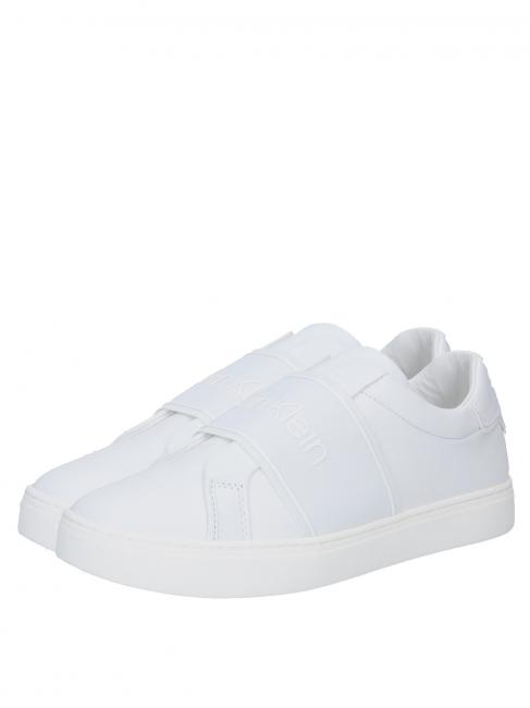 CALVIN KLEIN CUPSOLE SLIP ON Leather sneakers white - Women’s shoes