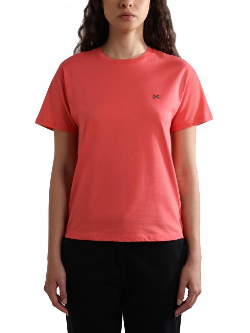 NAPAPIJRI SALIS SS W 2 Cotton T-shirt pink raspberry - T-shirt
