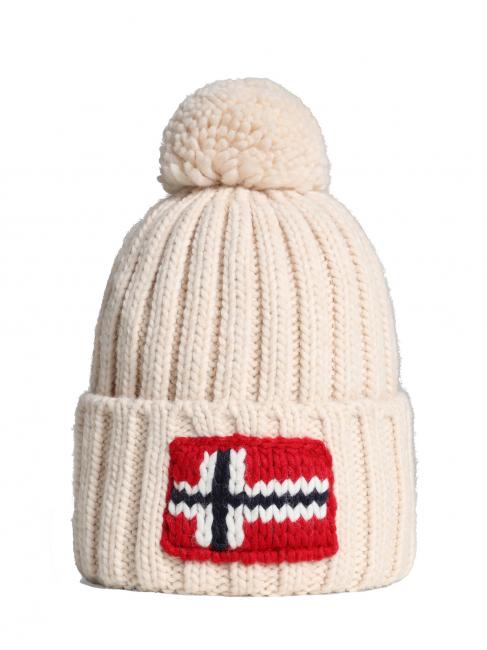 NAPAPIJRI SEMIURY 5 Beanie with pom pom whitecap gray - Hats