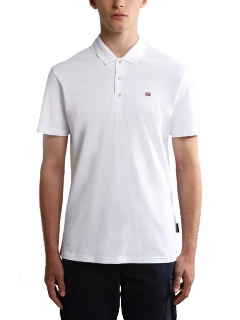 Napapijri Ealis Ss Short Sleeved Polo Shirt In Cotton Black Buy At Outlet Prices