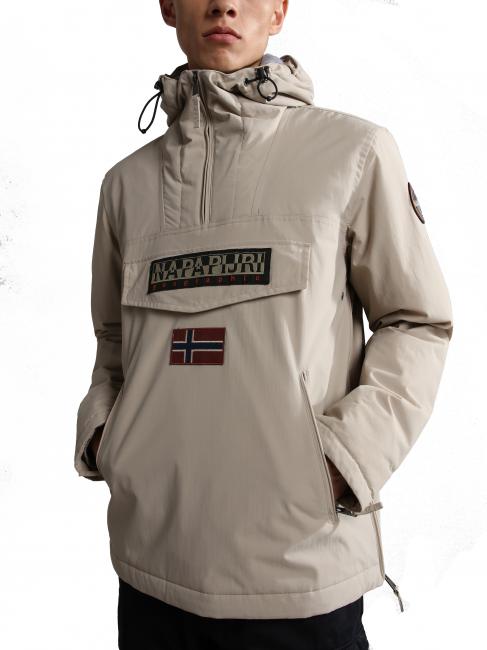 NAPAPIJRI RAINFOREST POCKET 2 Anorak jacket with pockets beige stone - Women's Jackets