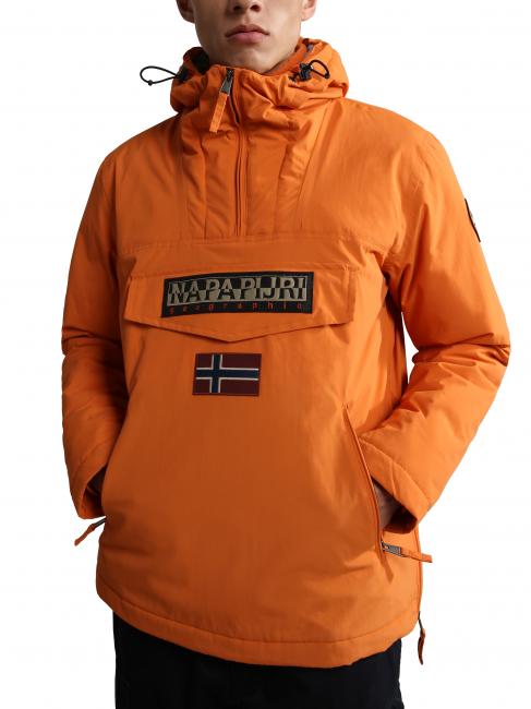 NAPAPIJRI RAINFOREST POCKET 2 Anorak jacket with pockets orange butter - Women's Jackets