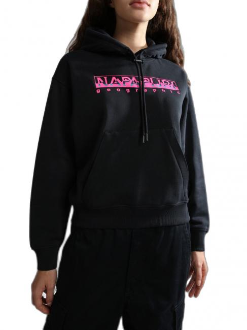 NAPAPIJRI B-ROPE H Cotton sweatshirt with hood black 041 - Women's Sweatshirts