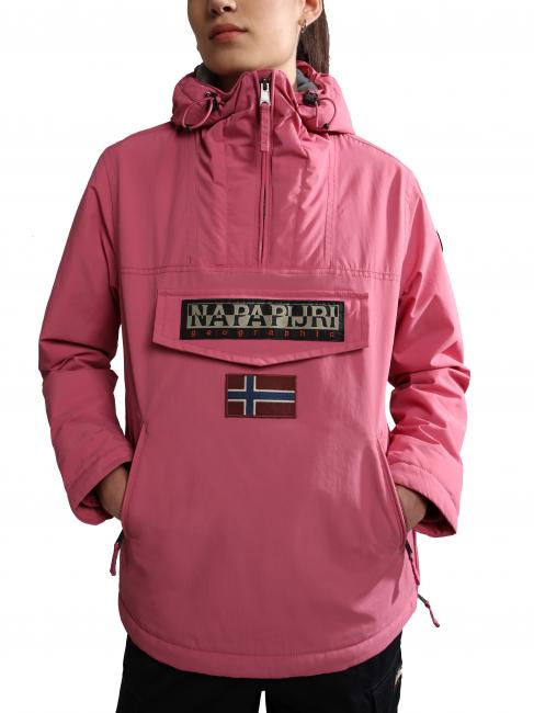 NAPAPIJRI RAINFOREST WINTER Windproof jacket with hood pink rosewood - Women's Jackets