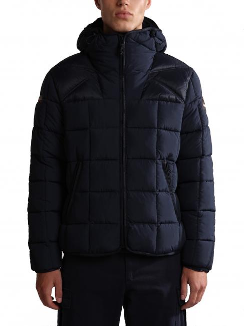NAPAPIJRI ARIEL 1 Quilted jacket with hood blu marine - Men's down jackets