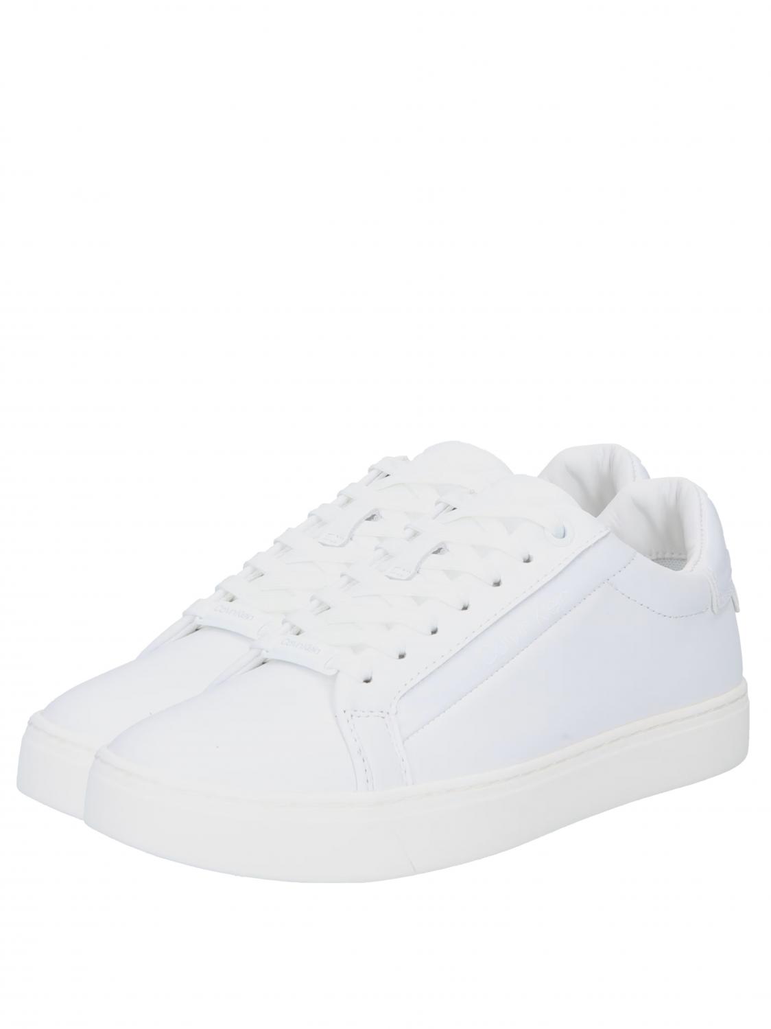 Calvin Klein Logo Capsule Leather Sneakers White Buy At Outlet
