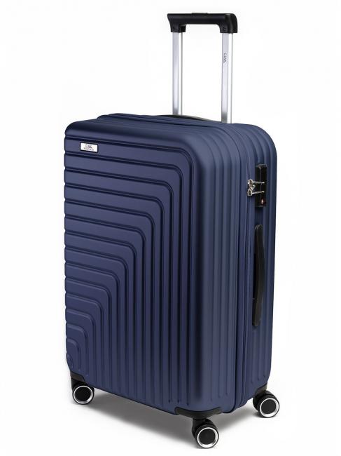 CIAK RONCATO FIBRA II Medium expandable trolley night blue - Rigid Trolley Cases