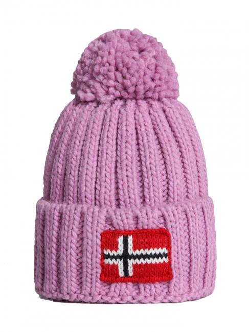 NAPAPIJRI KIDS SEMIURY 6 Beanie with pom poms violet pansy - Baby Hat