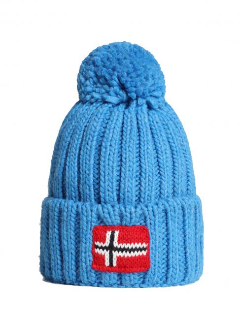 NAPAPIJRI KIDS SEMIURY 6 Beanie with pom poms blue mediterranean - Baby Hat