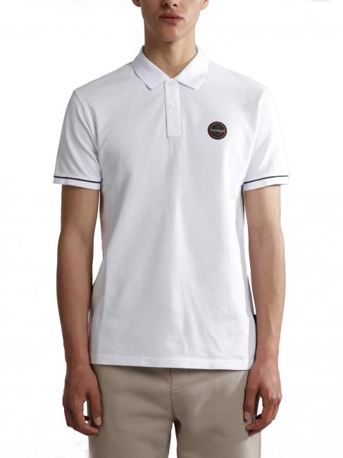 NAPAPIJRI E-WHALE Short sleeve polo shirt in cotton BLACK - Polo shirt