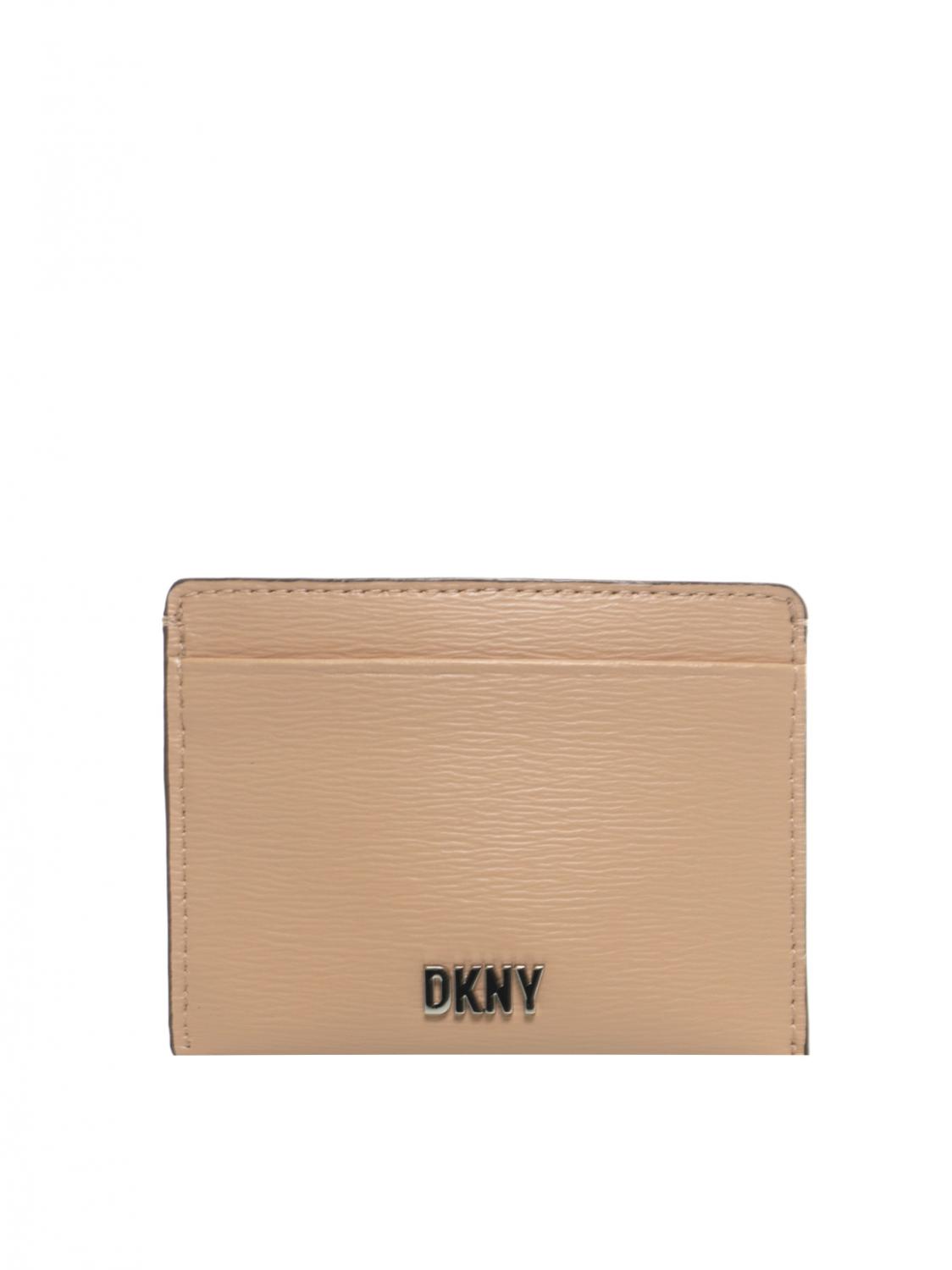 Dkny Bryant Leather Card Holder Rosewater Buy At Outlet Prices!