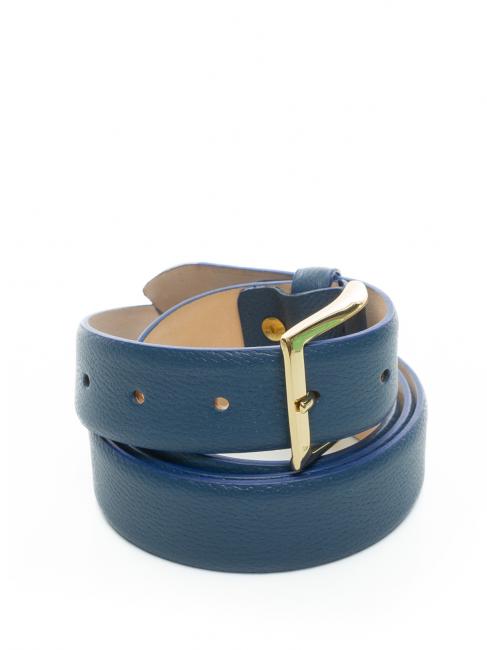 LESAC Cintura in pelle palmellata  marine - Belts