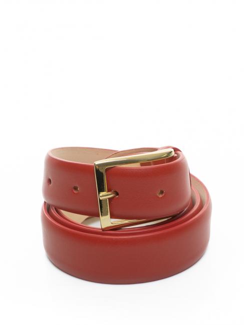 LESAC Cintura in pelle liscia  tomato - Belts
