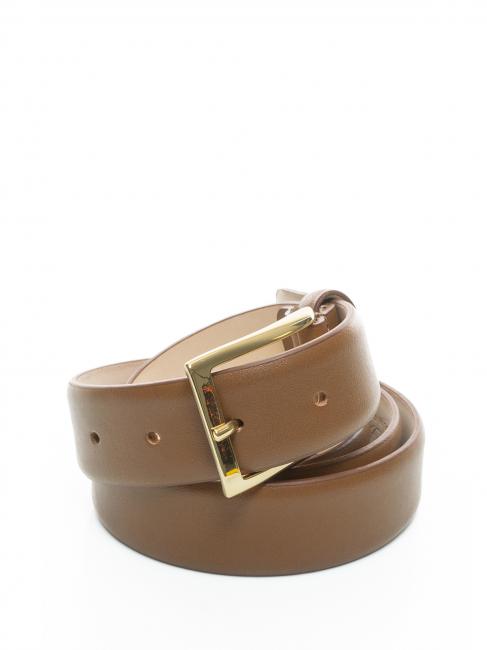 LESAC Cintura in pelle liscia  Brown - Belts
