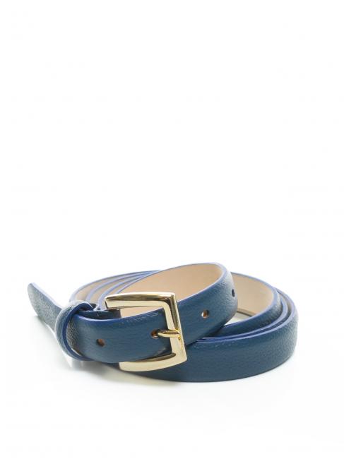 LESAC Cintura sottile in pelle palmellata  marine - Belts