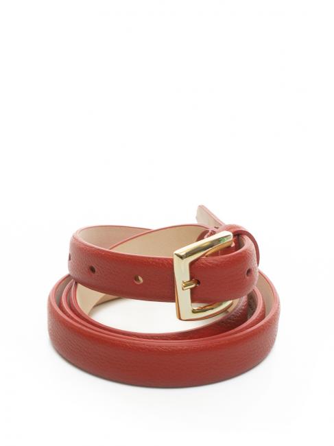 LESAC Cintura sottile in pelle palmellata  tomato - Belts