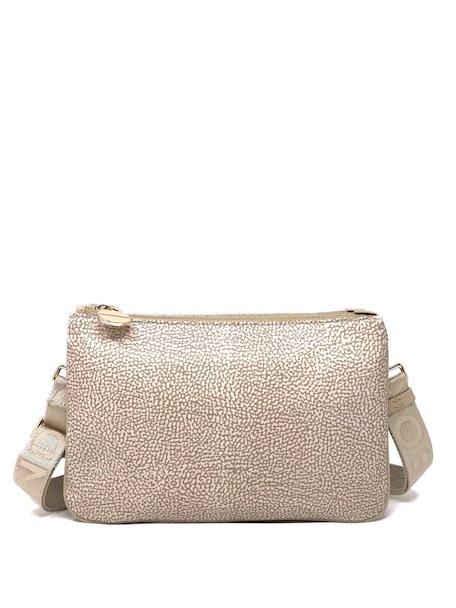 BORBONESE TRACOLLA SMALL ECO LINE Shoulder bag, Small sand - Women’s Bags