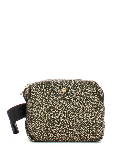 BORBONESE CLASSICA Beauty with handle OP / NATURAL / BLACK - Women’s Bags