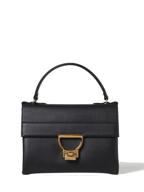 COCCINELLE ARLETTIS Textured leather mini bag Black - Women’s Bags