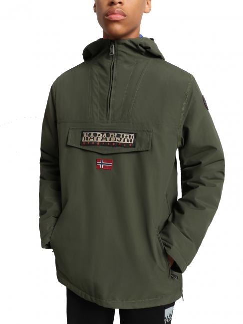 NAPAPIJRI KIDS RAINFOREST PKT 1 Jacket with hood green depths - Baby Jackets