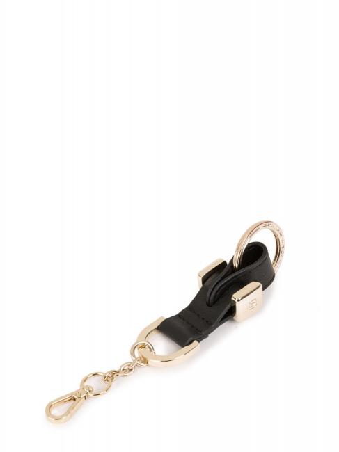 PIQUADRO CIRCLE Leather keychain Black - Key holders