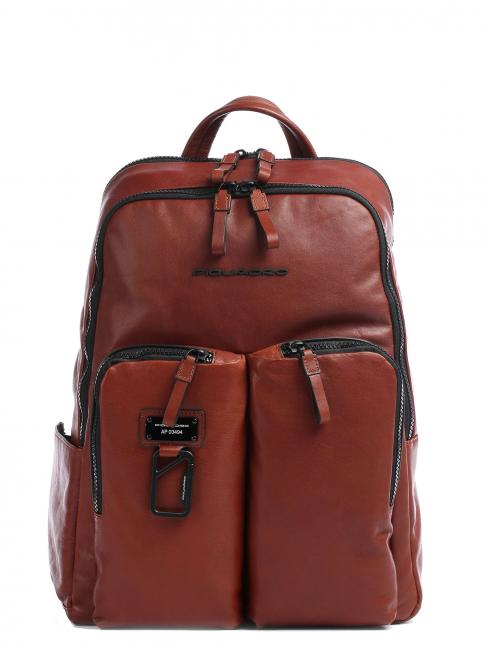PIQUADRO HARPER Laptop backpack 14 ", in leather LEATHER - Laptop backpacks