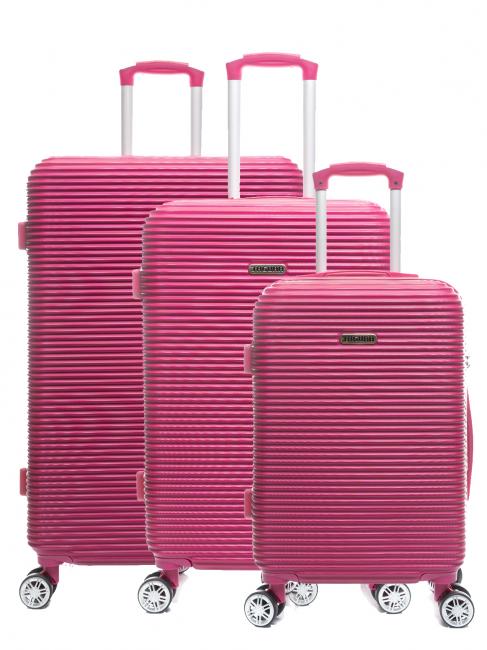 JAGUAR LUCKY Set of 3 trolleys fuchsia - Trolley Set