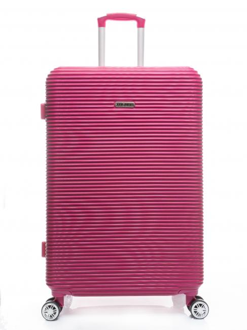 JAGUAR LUCKY Trolley large size fuchsia - Rigid Trolley Cases